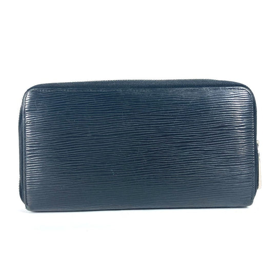 LOUIS VUITTON Long Wallet Purse M63852 Epi Leather black Epi Zippy Organizer mens Used Authentic