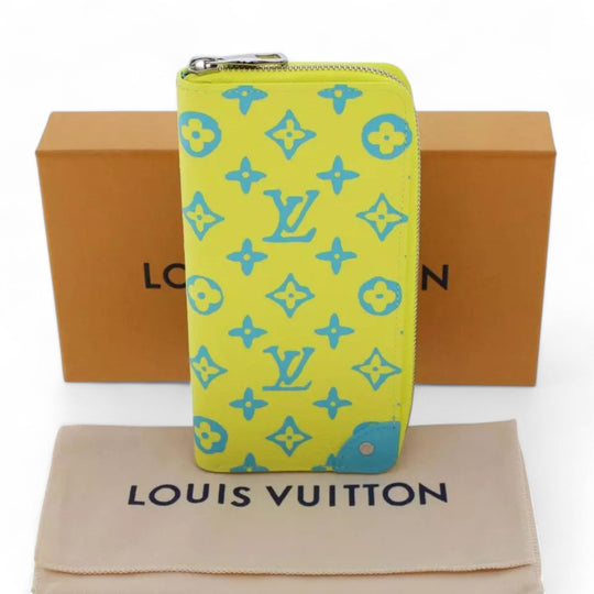 Louis Vuitton Playground Zippy Wallet Vertical Yellow Monogram Canvas Men’s Long Wallet Spring Summer 2023 Collection