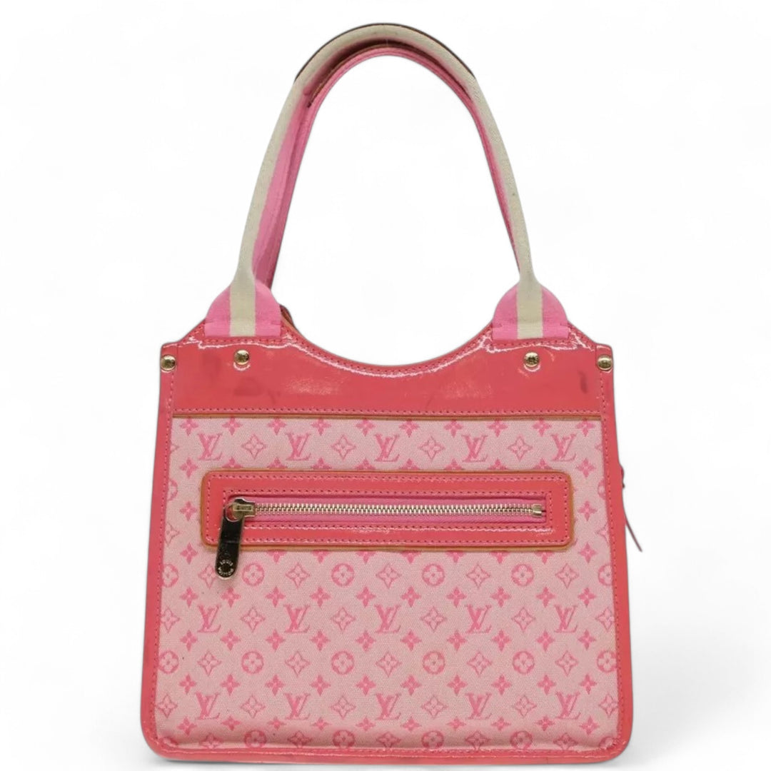 Louis Vuitton Monogram Mini Sac Catrain Hand Bag Strawberry Pink Canvas Women's Tote