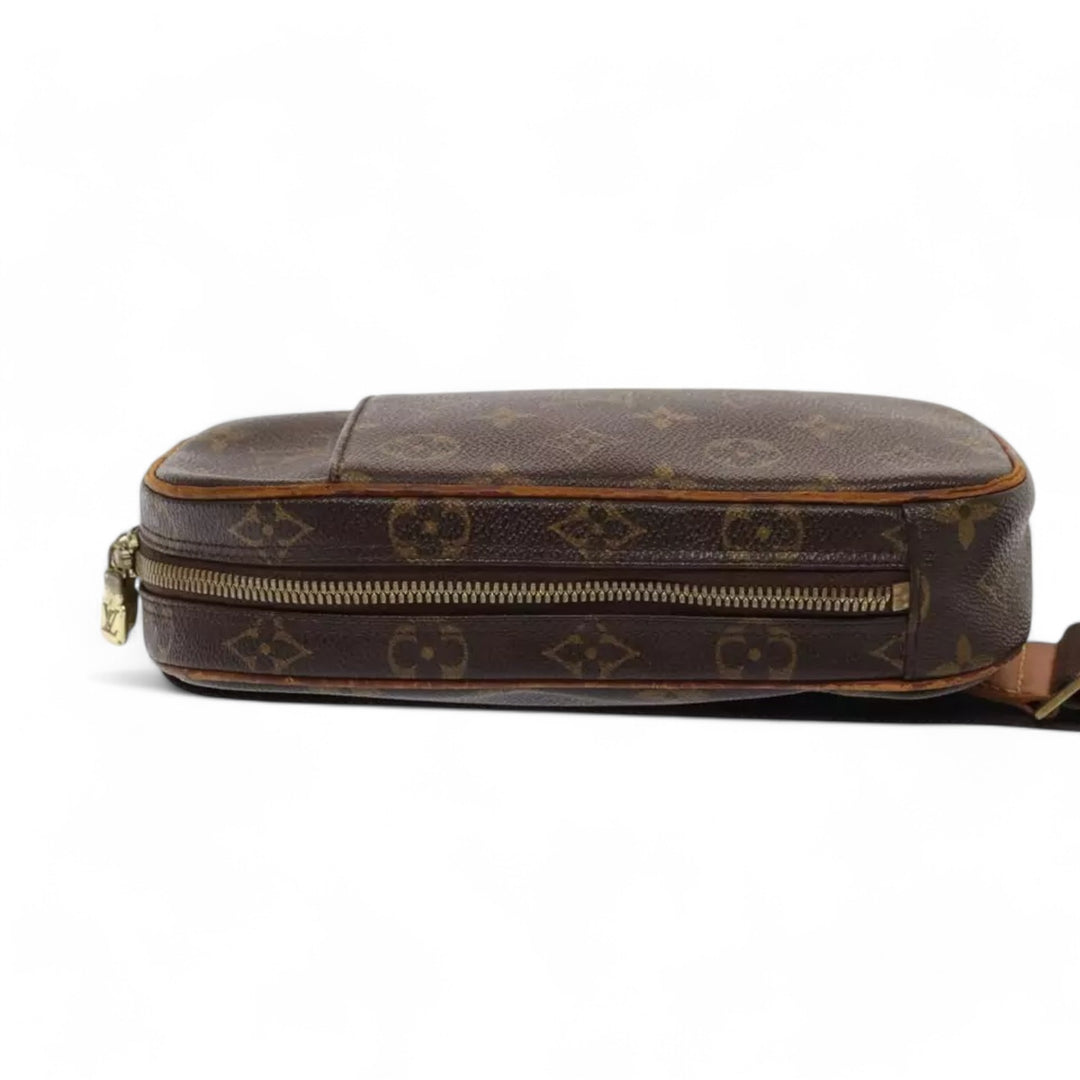 Louis Vuitton Monogram Pochette Gange Shoulder Bag Brown Crossbody Bag
