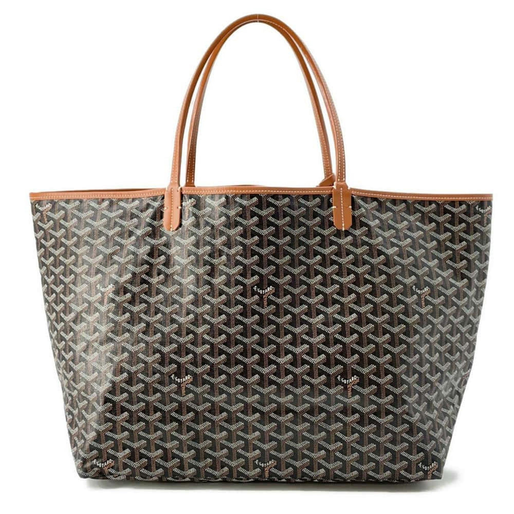 GOYARD Saint Louis PVC Leather Brown Tote Preloved