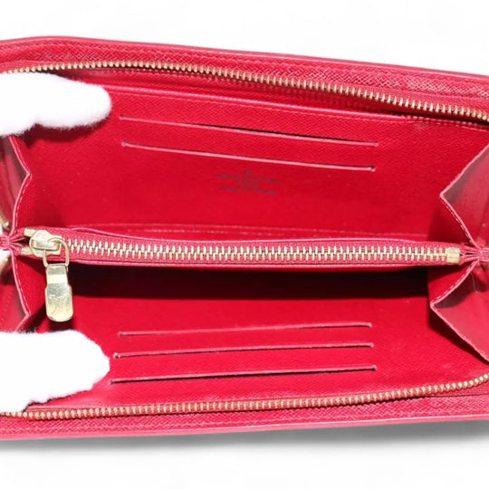 Louis Vuitton Monogram Cherry Porte Monnaie Zip Long Wallet Women's Brown