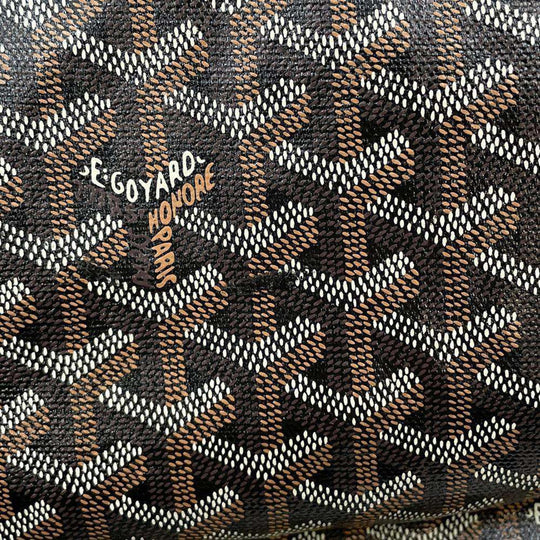 Goyard Saint Louis PVC Leather Black Tote Bag Preloved