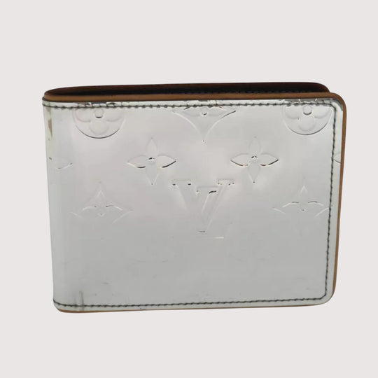 Louis Vuitton Silver Monogram Canvas Bifold Men's Wallet Gift Box Included