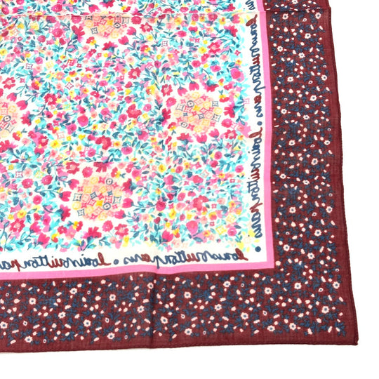 LOUIS VUITTON scarf silk multicolor Catania Women Used Authentic