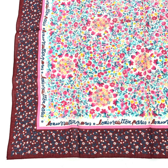 LOUIS VUITTON scarf silk multicolor Catania Women Used Authentic
