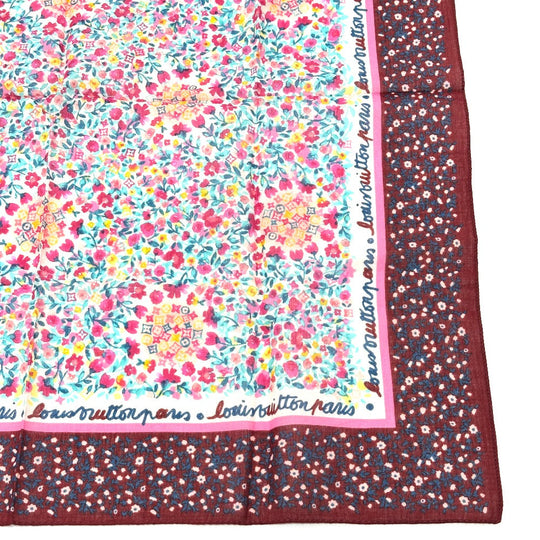 LOUIS VUITTON scarf silk multicolor Catania Women Used Authentic