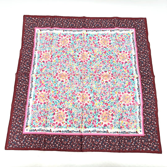 LOUIS VUITTON scarf silk multicolor Catania Women Used Authentic