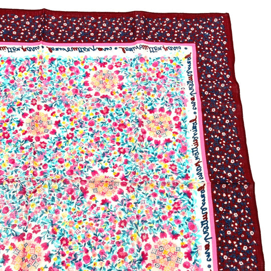 LOUIS VUITTON scarf silk multicolor Catania Women Used Authentic