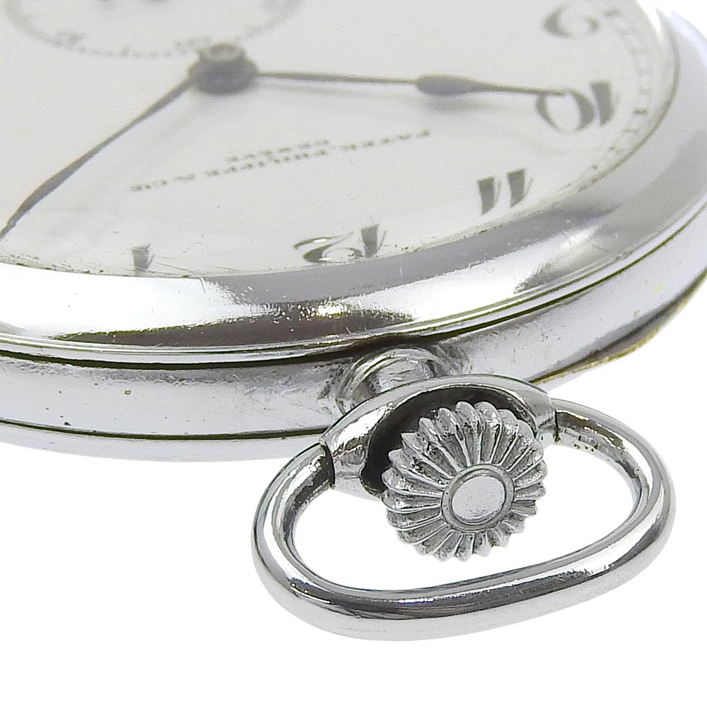 PATEK PHILIPPE Pocket watch Hand Winding Stainless Steel white 191034 1920 18jewels white dial mens(Unisex) Used Authentic