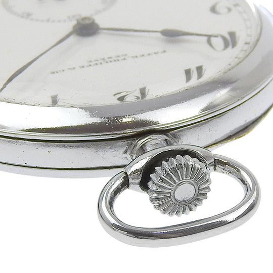 PATEK PHILIPPE Pocket watch Hand Winding Stainless Steel white 191034 1920 18jewels white dial mens(Unisex) Used Authentic