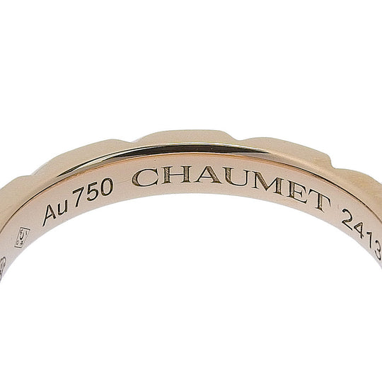 Chaumet Ring K18 pink gold, diamond gold 8P diamond Torsade Women 46 Used Authentic