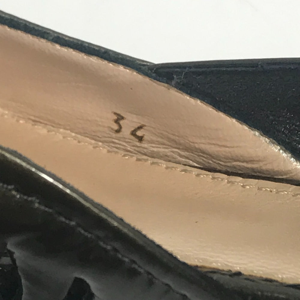 ANTEPRIMA pumps Patent leather Dark khaki smack metal barbie Women 34 Used Authentic