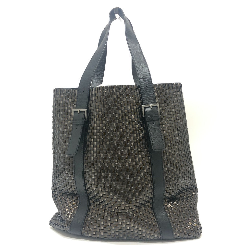 ANTEPRIMA Tote Bag Plastics,Leather Brown Wire Intreccio Women Used Authentic