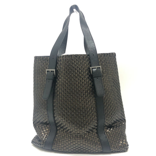 ANTEPRIMA Tote Bag Plastics,Leather Brown Wire Intreccio Women Used Authentic