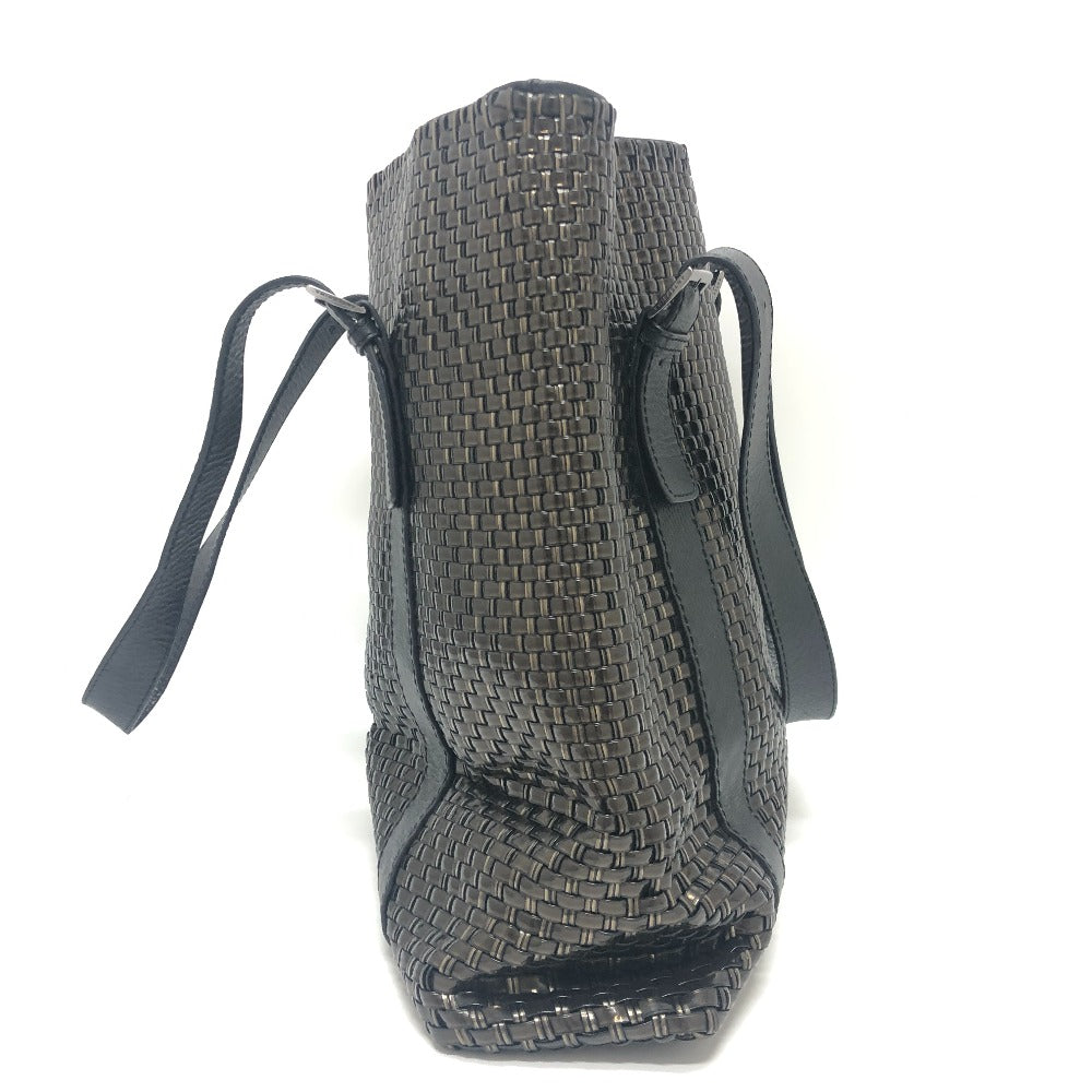 ANTEPRIMA Tote Bag Plastics,Leather Brown Wire Intreccio Women Used Authentic