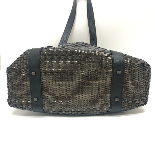 ANTEPRIMA Tote Bag Plastics,Leather Brown Wire Intreccio Women Used Authentic