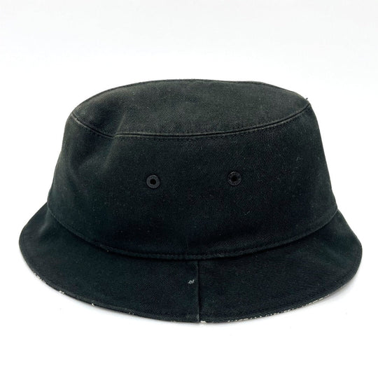 LOUIS VUITTON hat MP2947 cotton black Bonnet Distorted Damier mens 60 Used Authentic