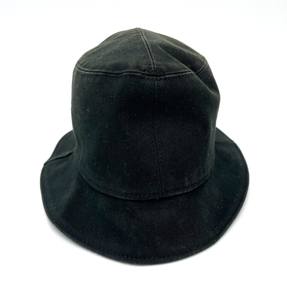 LOUIS VUITTON hat MP2947 cotton black Bonnet Distorted Damier mens 60 Used Authentic