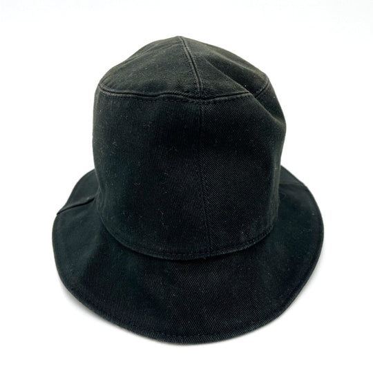 LOUIS VUITTON hat MP2947 cotton black Bonnet Distorted Damier mens 60 Used Authentic