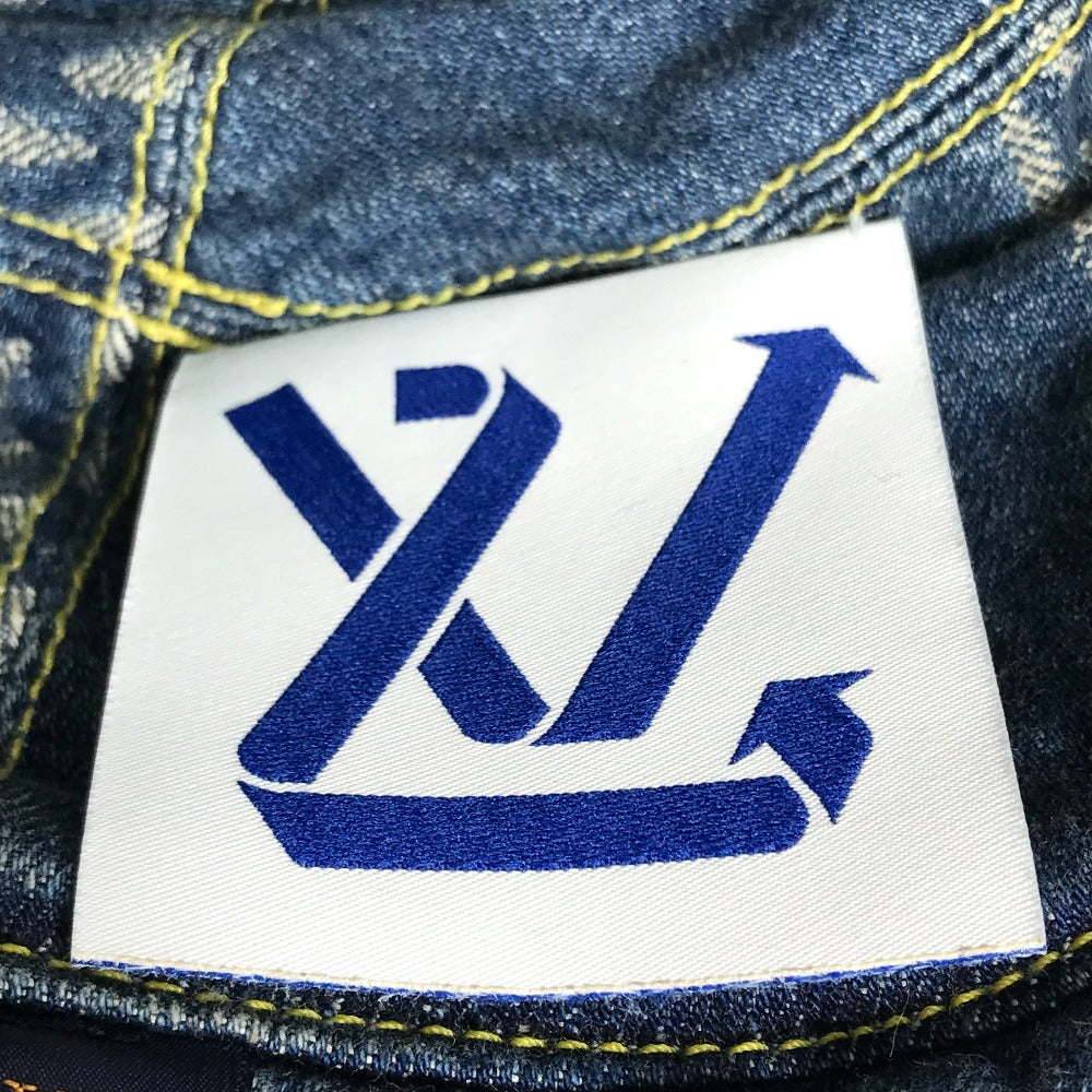 LOUIS VUITTON hat MP3242 cotton Blue / Brown NIGO collaboration Bonnet Denim LV MADE mens M Used Authentic