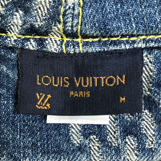 LOUIS VUITTON hat MP3242 cotton Blue / Brown NIGO collaboration Bonnet Denim LV MADE mens M Used Authentic