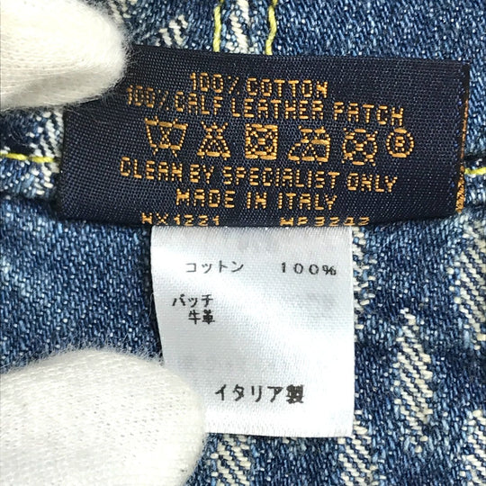 LOUIS VUITTON hat MP3242 cotton Blue / Brown NIGO collaboration Bonnet Denim LV MADE mens M Used Authentic