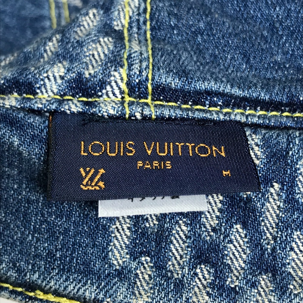 LOUIS VUITTON hat MP3242 cotton Blue / Brown NIGO collaboration Bonnet Denim LV MADE mens M Used Authentic