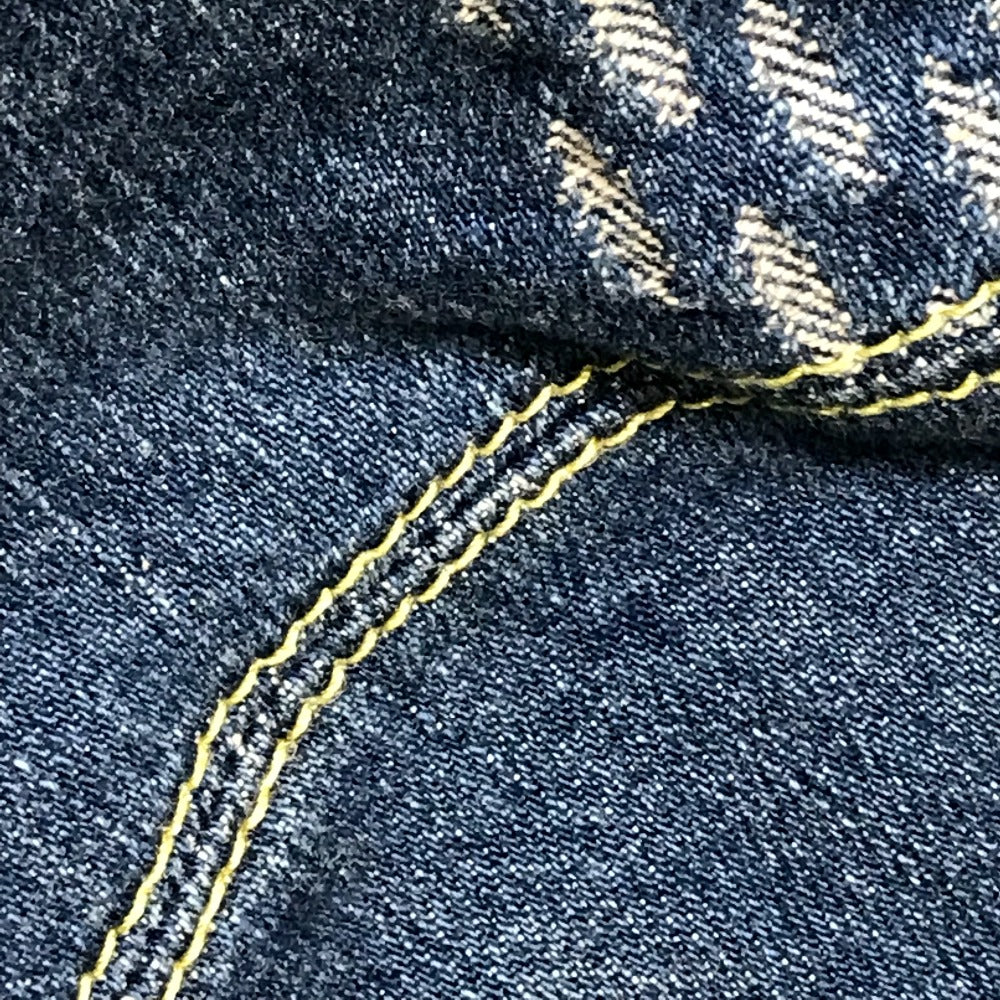 LOUIS VUITTON hat MP3242 cotton Blue / Brown NIGO collaboration Bonnet Denim LV MADE mens M Used Authentic