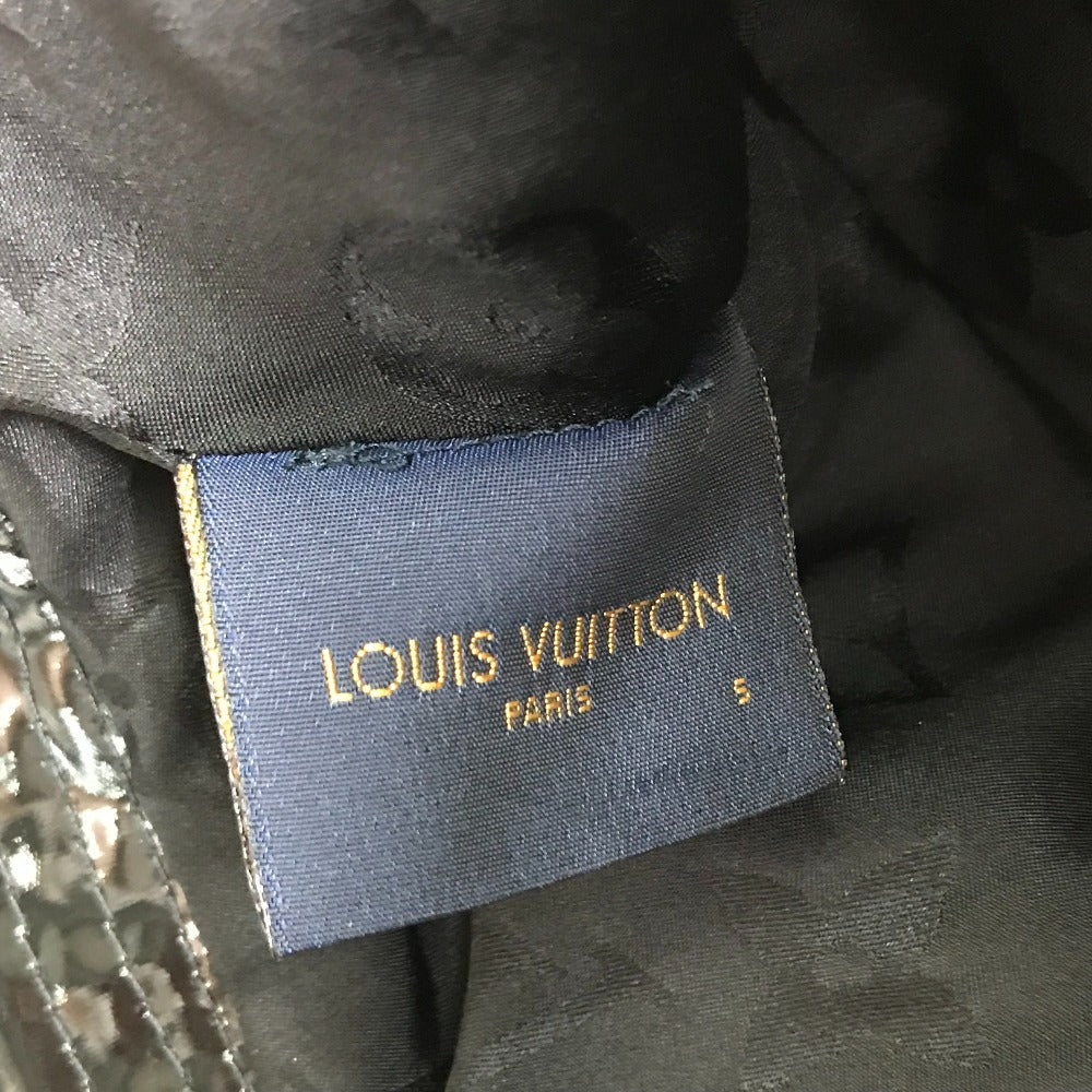 LOUIS VUITTON hat M77020 enamel black Monogram flower Bob Rainey Day unisex(Unisex) Used Authentic