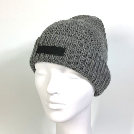LOUIS VUITTON Knit hat M74404 wool gray Beanie knit cap Damier Bonnet Helsinki unisex(Unisex) Used Authentic