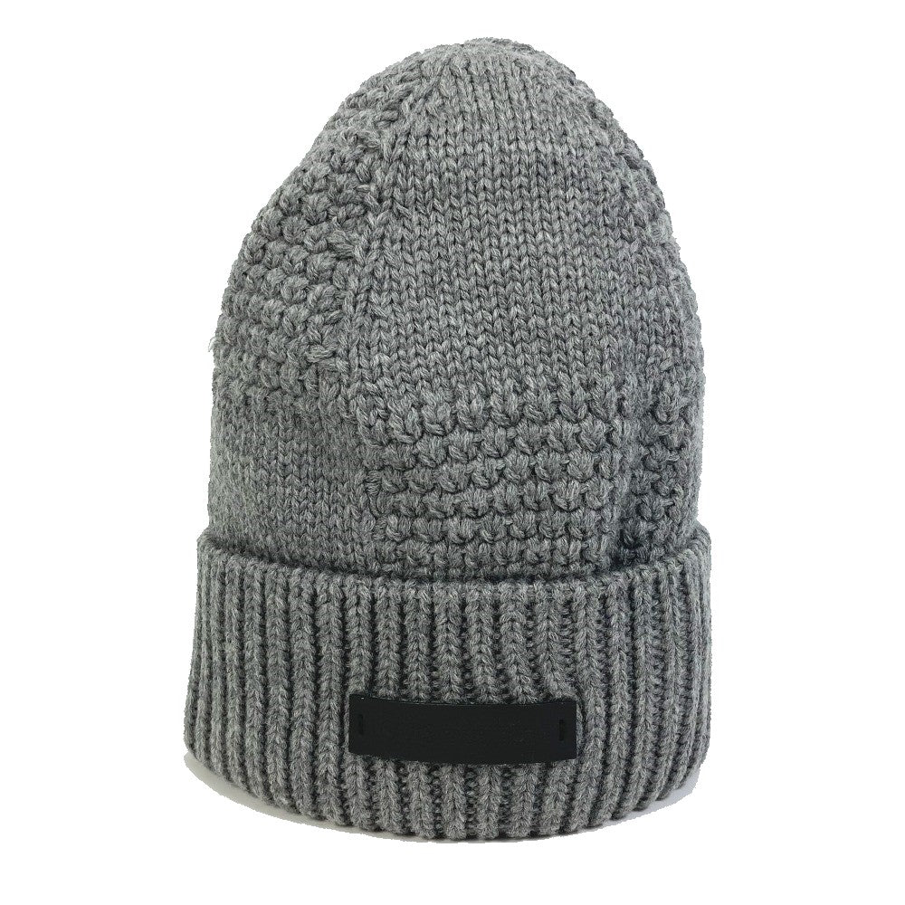 LOUIS VUITTON Knit hat M74404 wool gray Beanie knit cap Damier Bonnet Helsinki unisex(Unisex) Used Authentic