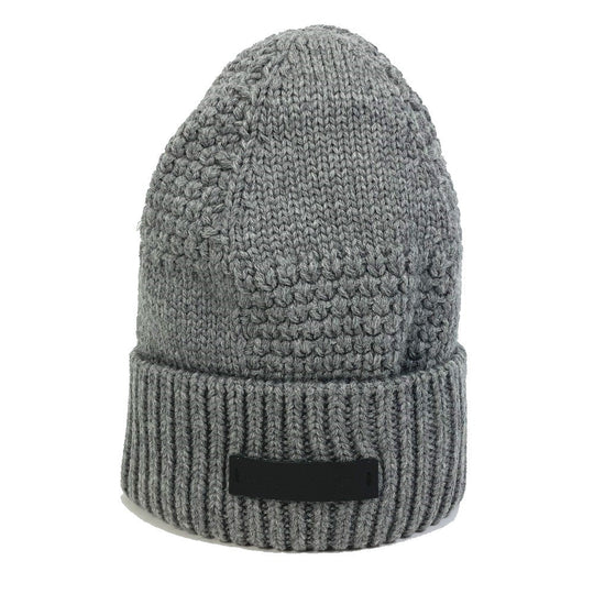 LOUIS VUITTON Knit hat M74404 wool gray Beanie knit cap Damier Bonnet Helsinki unisex(Unisex) Used Authentic