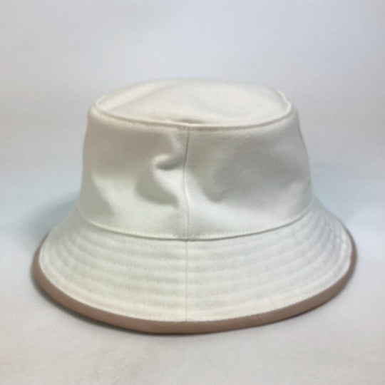 LOUIS VUITTON hat M77575 cotton white Apparel Bob LV Buddy Bucket Women M Used Authentic