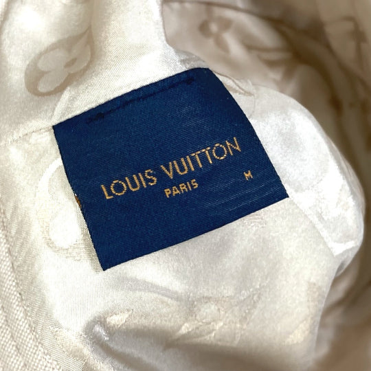 LOUIS VUITTON hat M77575 cotton white Apparel Bob LV Buddy Bucket Women M Used Authentic