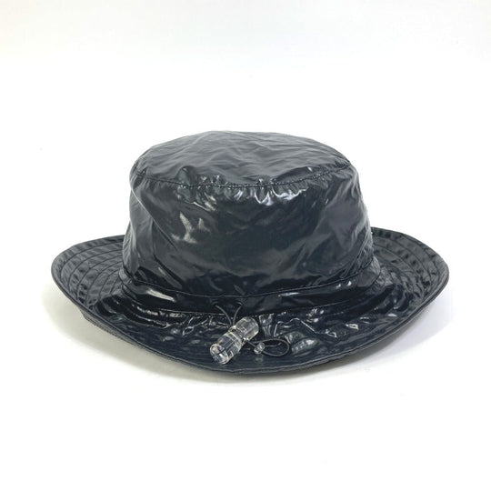 LOUIS VUITTON hat MP2877 Nylon black virgil abloh series Bone LV2054 Women TU Used Authentic