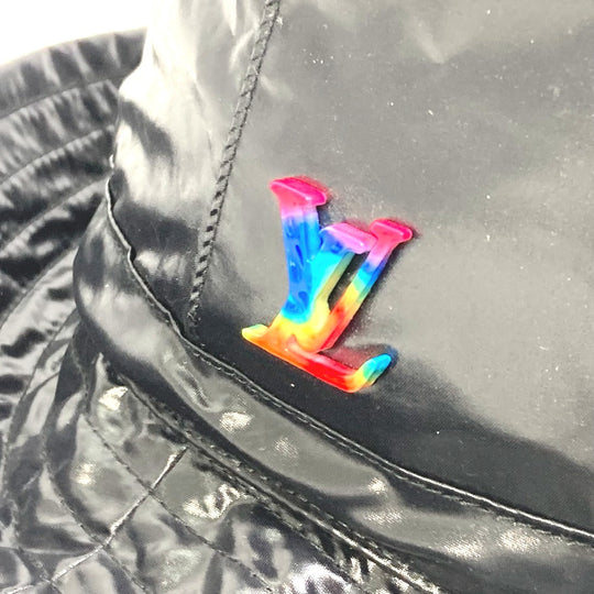 LOUIS VUITTON hat MP2877 Nylon black virgil abloh series Bone LV2054 Women TU Used Authentic