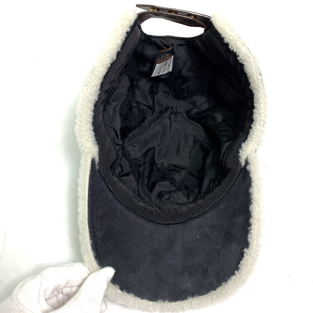 LOUIS VUITTON cap M00493 leather black cap sharing M