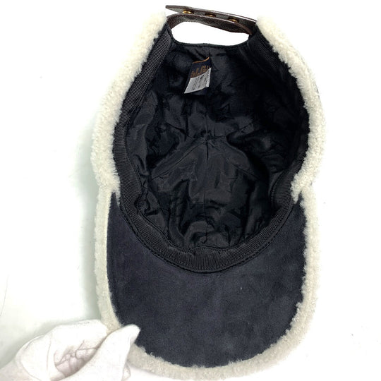 LOUIS VUITTON cap M00493 leather black cap sharing M