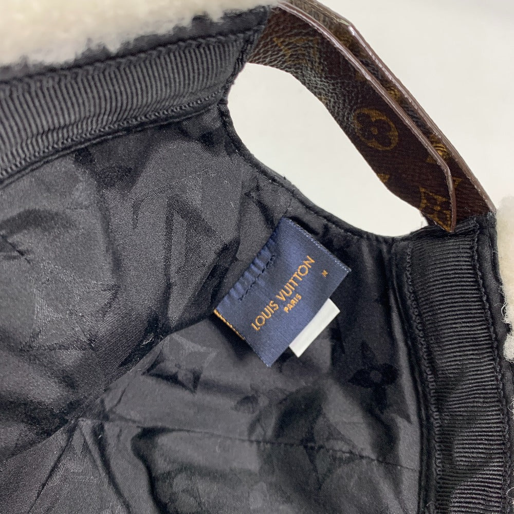 LOUIS VUITTON cap M00493 leather black cap sharing M