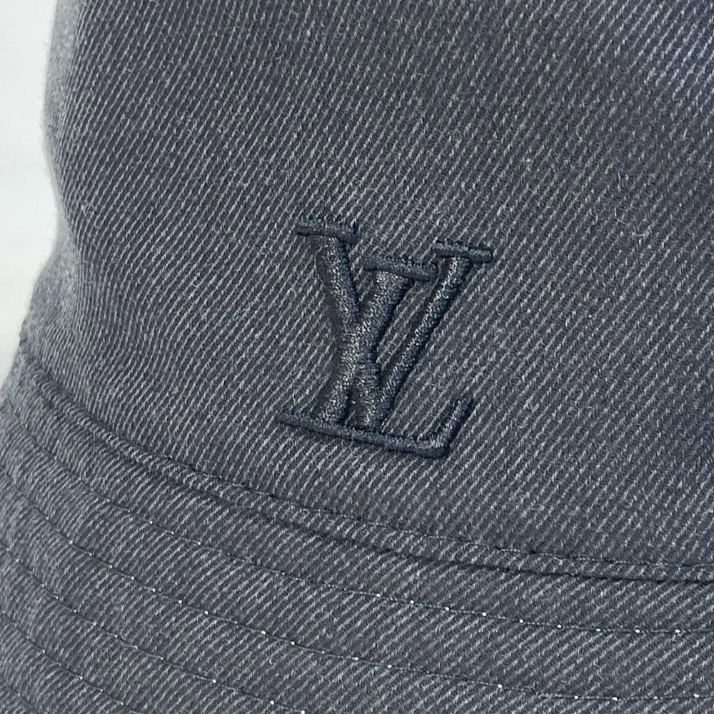 LOUIS VUITTON hat M7013M Nylon, Wool beige Monogram reversible Chapeau Monogram Rain mens M Used Authentic