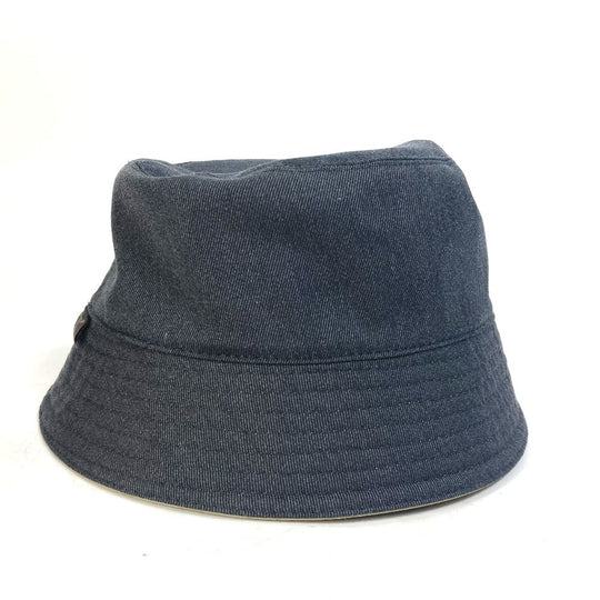LOUIS VUITTON hat M7013M Nylon, Wool beige Monogram reversible Chapeau Monogram Rain mens M Used Authentic