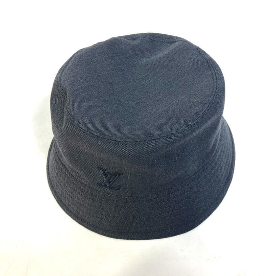 LOUIS VUITTON hat M7013M Nylon, Wool beige Monogram reversible Chapeau Monogram Rain mens M Used Authentic