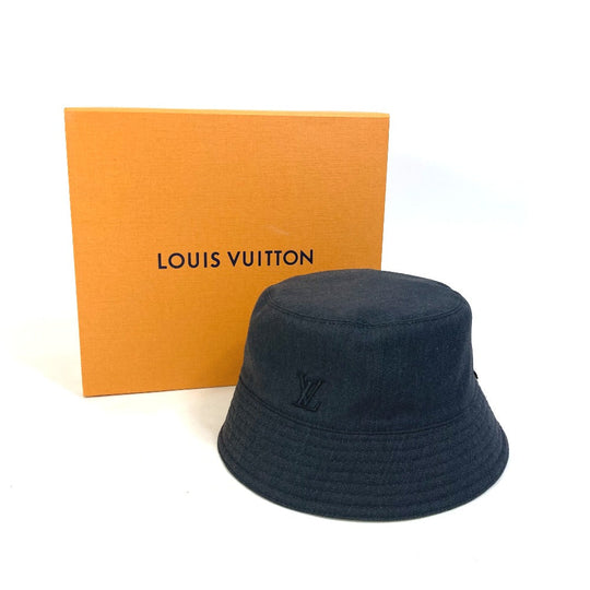 LOUIS VUITTON hat M7013M Nylon, Wool beige Monogram reversible Chapeau Monogram Rain mens M Used Authentic