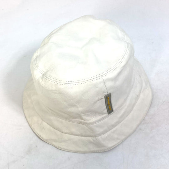 LOUIS VUITTON hat leather white Louis Vuitton cup LVCUP Women Used Authentic