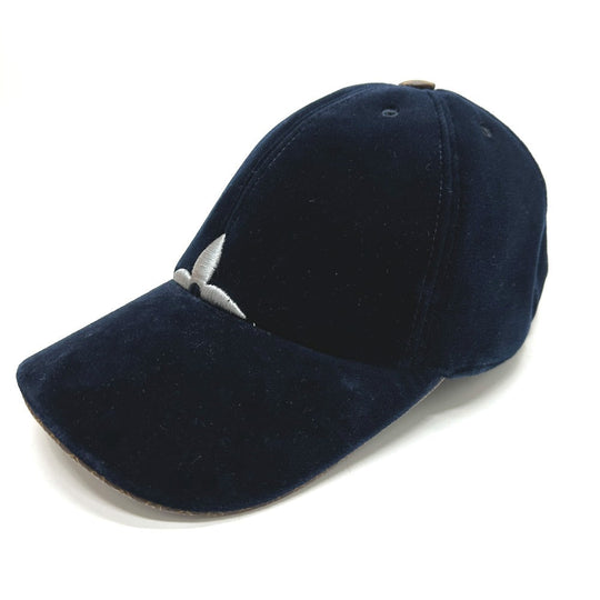 LOUIS VUITTON cap M7791L cotton Navy cap LV touch mens L Used Authentic