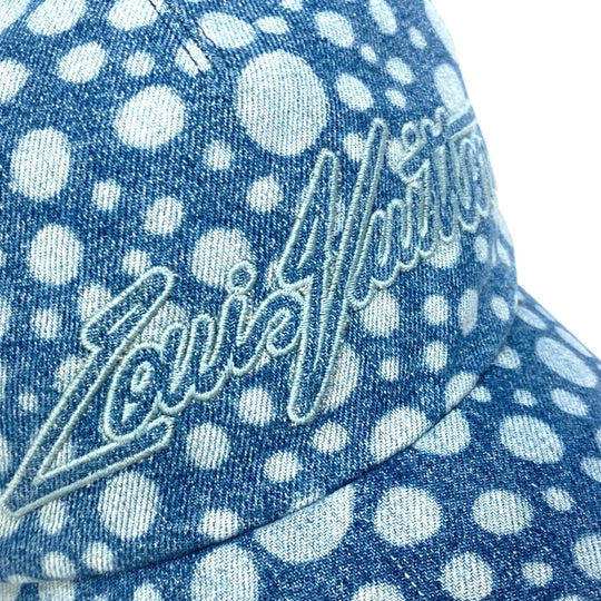 LOUIS VUITTON cap M7062M cotton blue Kusama Yayoi Collaboration LV x YK Cap Infinity Dot M