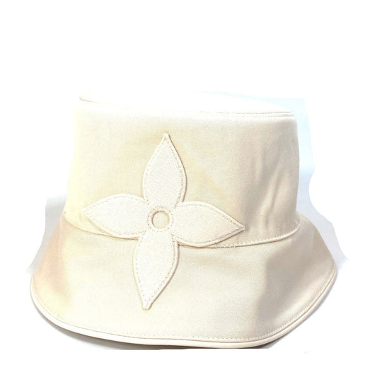 LOUIS VUITTON hat M7090 cotton beige Hat Hat Bucket Hat Bob Hat Monogram reversible Bucket hat�ELV first Women Used Authentic