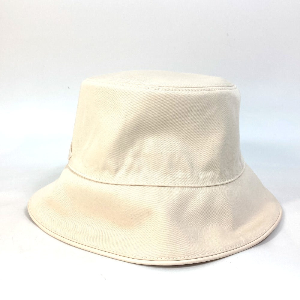 LOUIS VUITTON hat M7090 cotton beige Hat Hat Bucket Hat Bob Hat Monogram reversible Bucket hat�ELV first Women Used Authentic