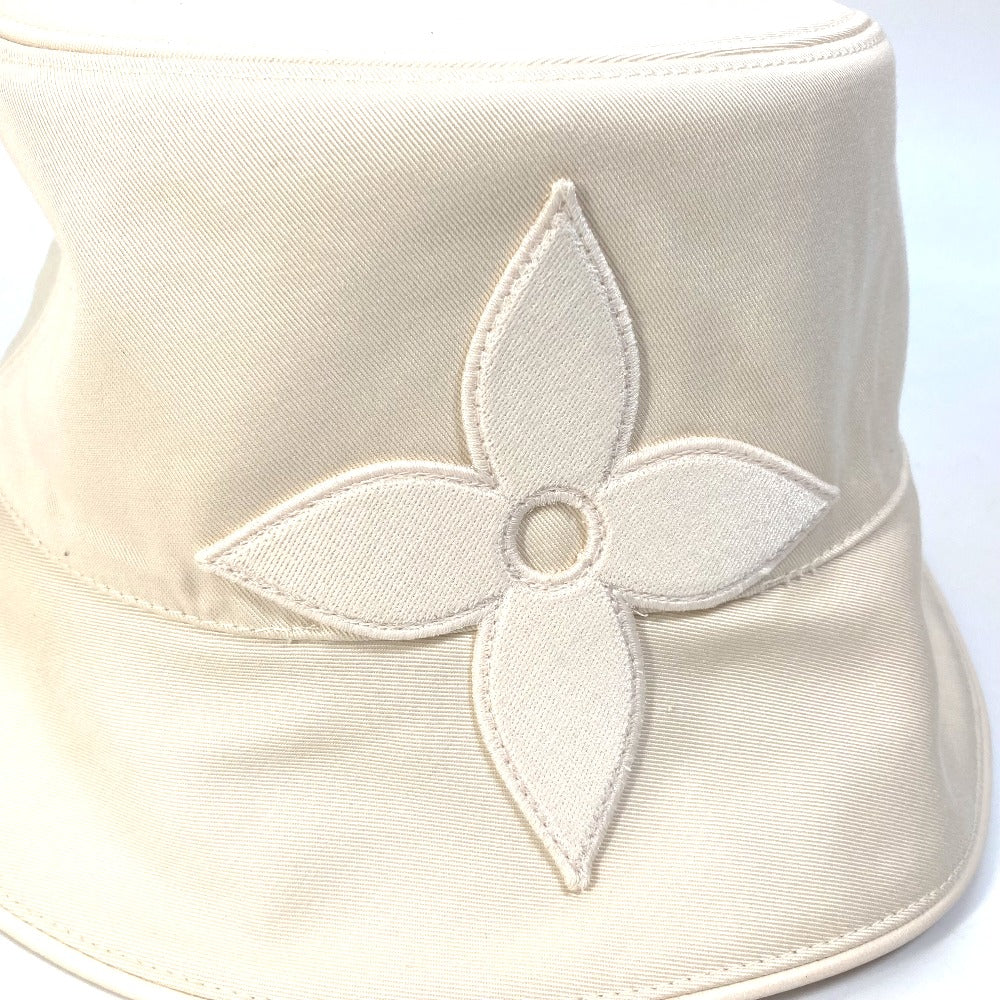LOUIS VUITTON hat M7090 cotton beige Hat Hat Bucket Hat Bob Hat Monogram reversible Bucket hat�ELV first Women Used Authentic